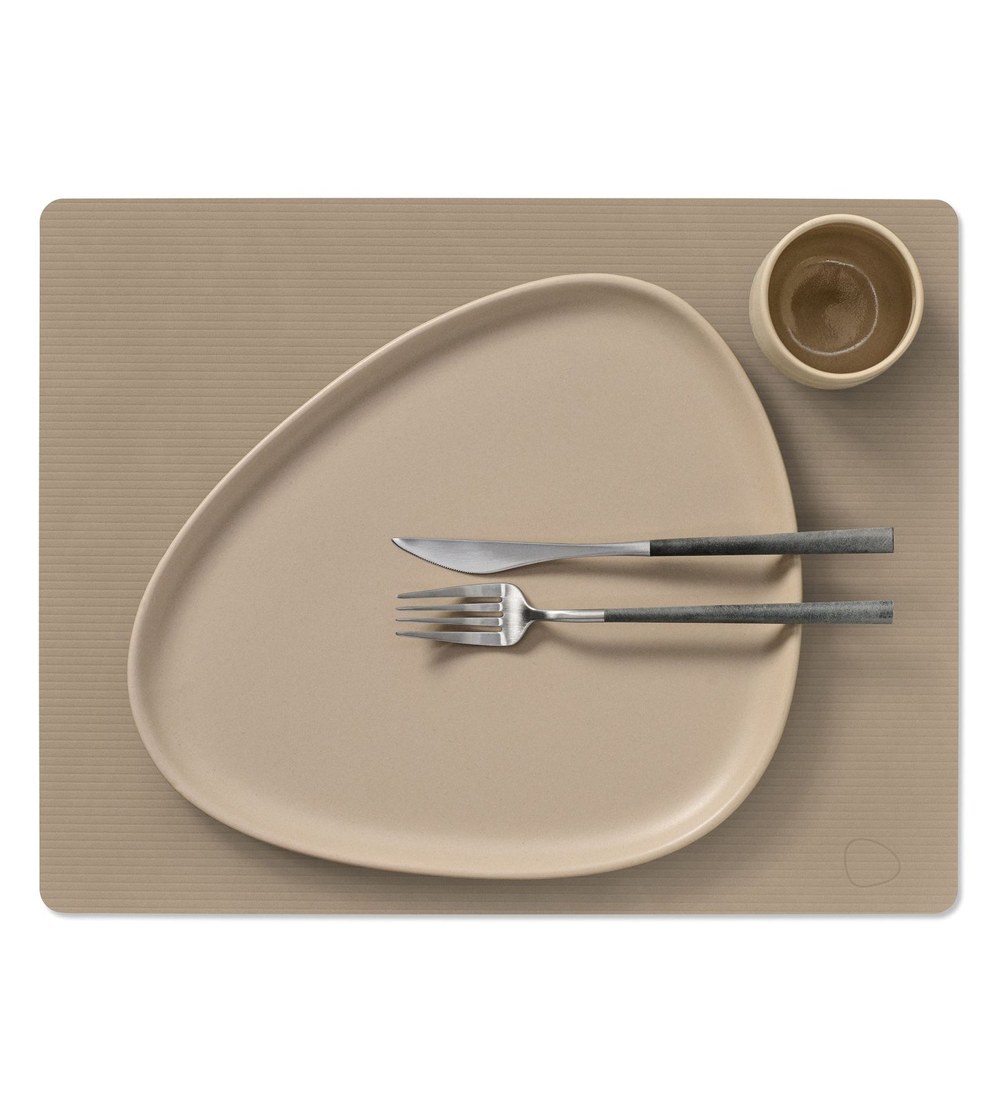 TABLE MAT SQUARE L CORDUROY CLAY BROWN