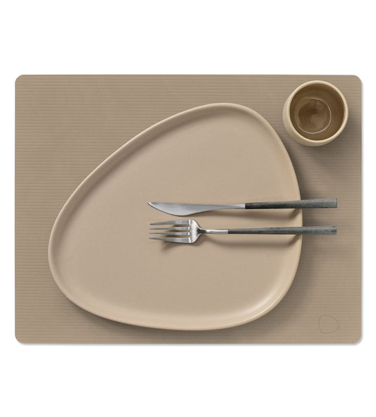 TABLE MAT SQUARE L CORDUROY CLAY BROWN