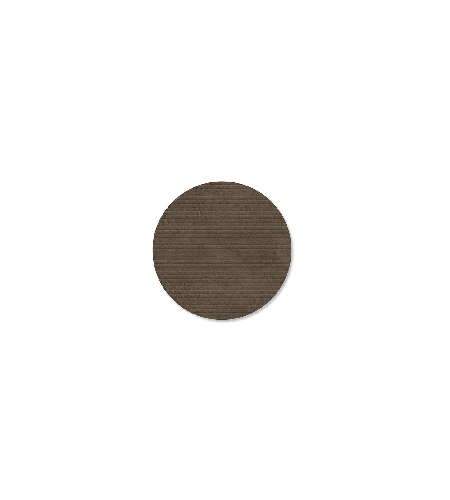 GLASS MAT CIRCLE CORDUROY CAVIAR