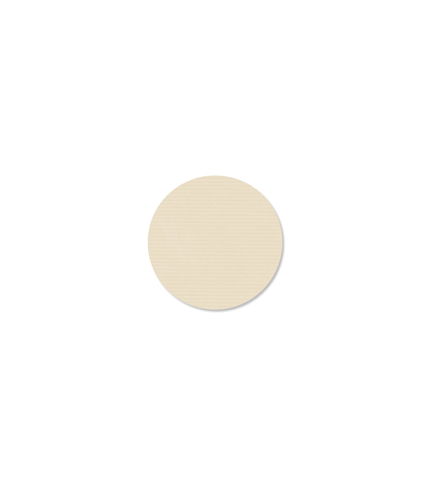 GLASS MAT CIRCLE CORDUROY VANILLA