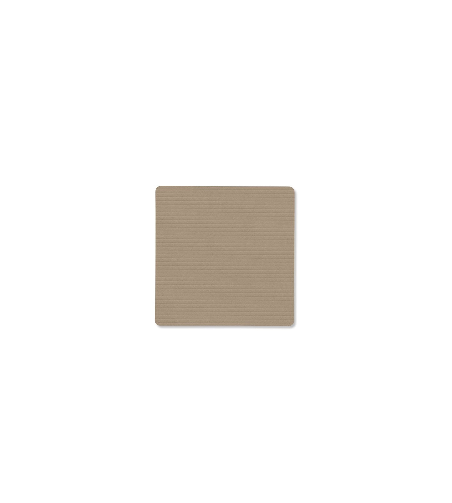 GLASS MAT SQUARE CORDUROY CLAY BROWN