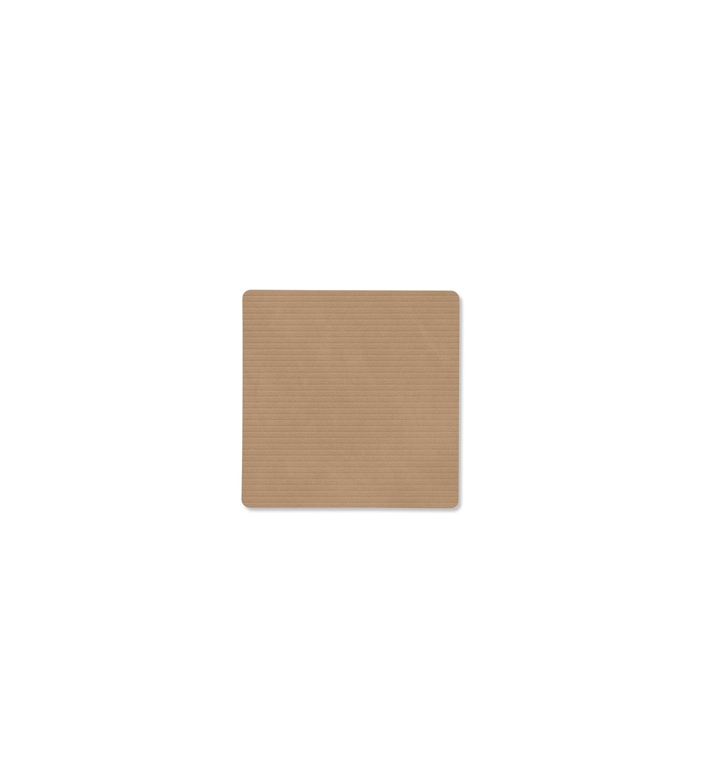 GLASS MAT SQUARE CORDUROY NOUGAT
