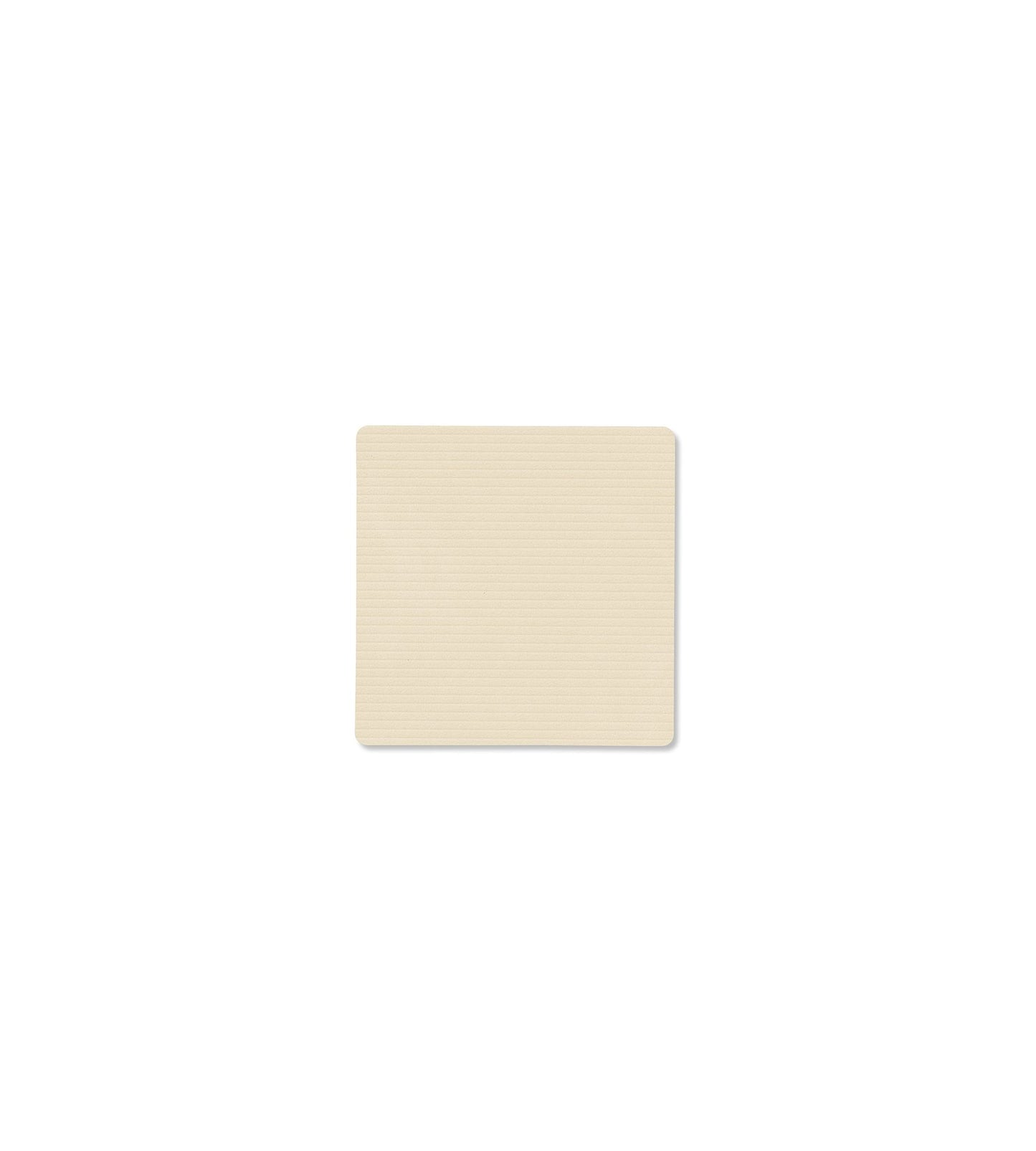 GLASS MAT SQUARE CORDUROY VANILLA