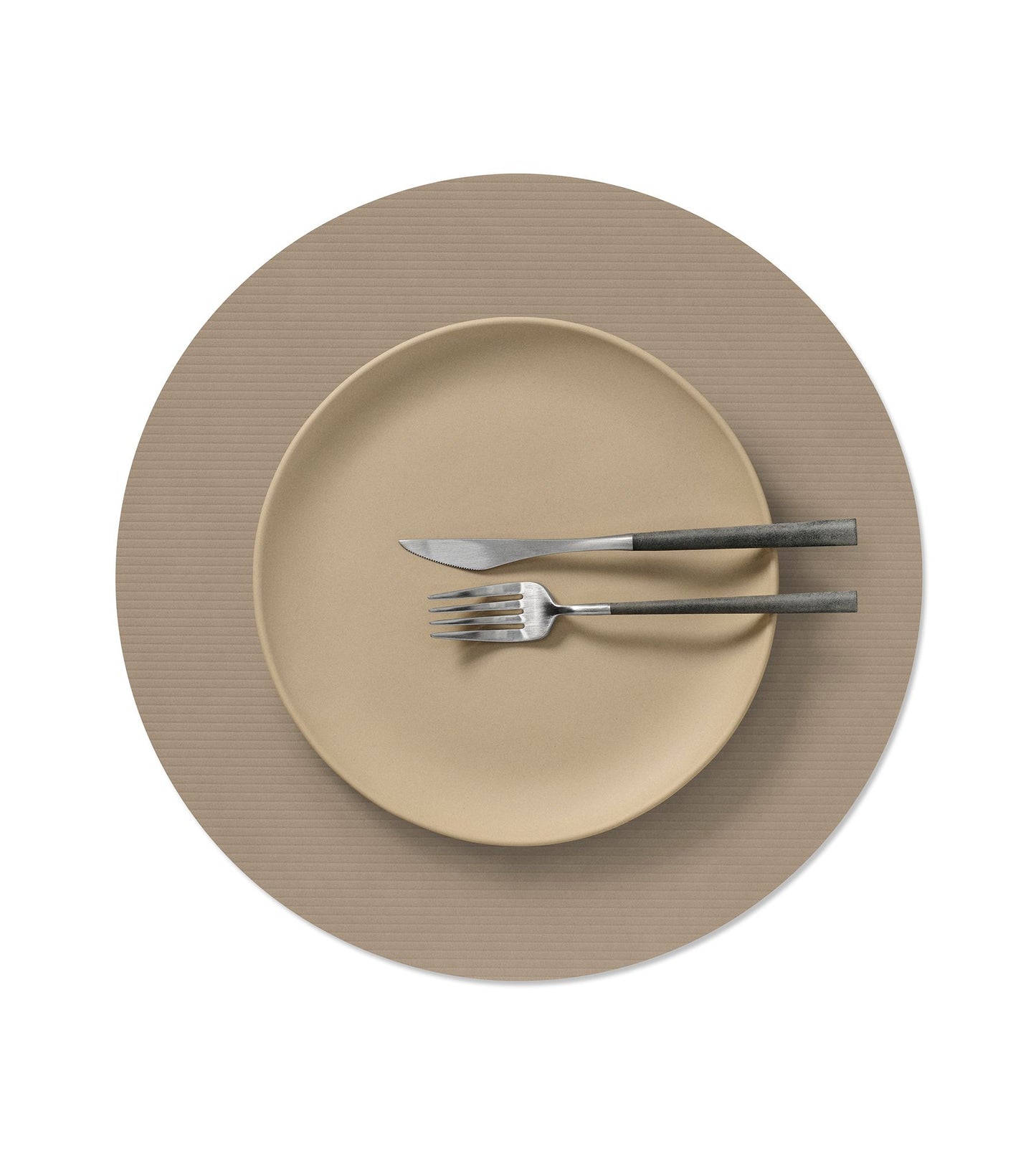 TABLE MAT CIRCLE L CORDUROY CLAY BROWN