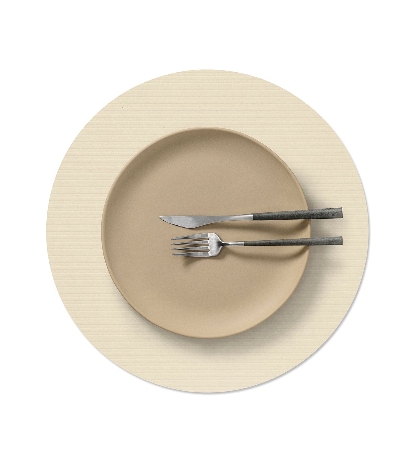 TABLE MAT CIRCLE L CORDUROY VANILLA