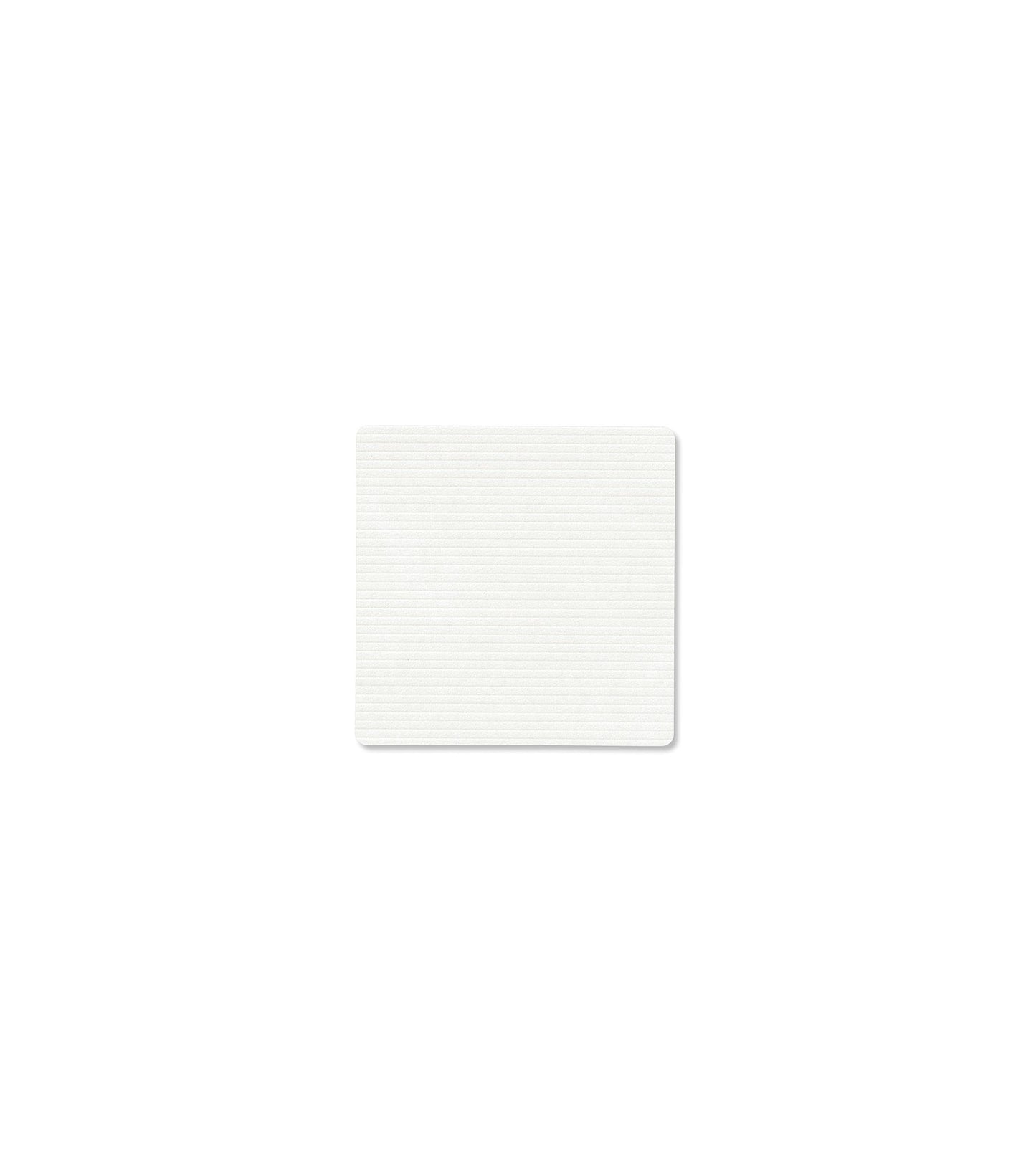 GLASS MAT SQUARE CORDUROY PURE WHITE