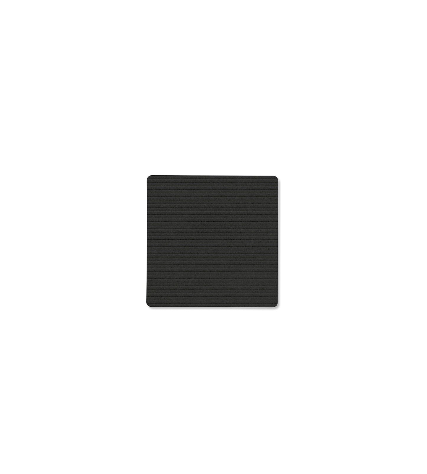 GLASS MAT SQUARE CORDUROY BLACK INK