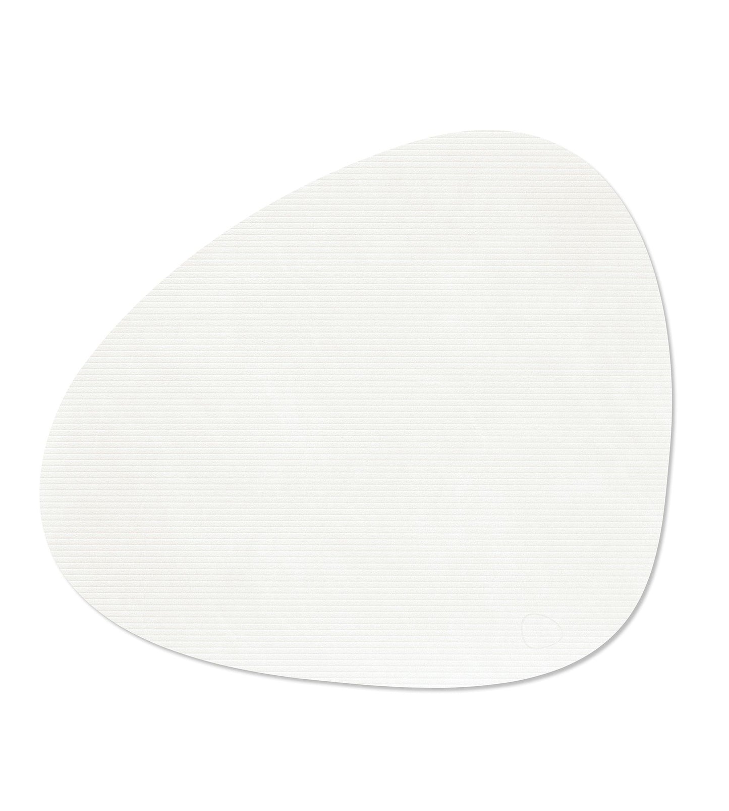 TABLE MAT CURVE L CORDUROY PURE WHITE