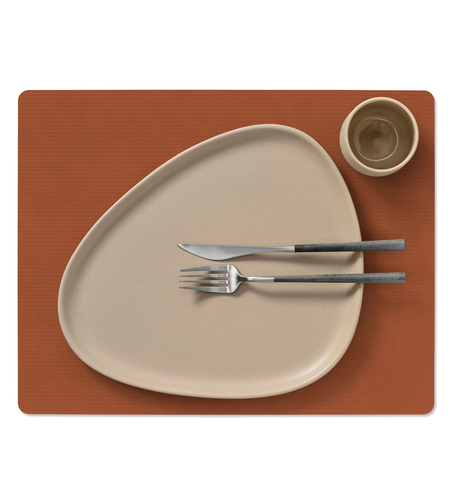 TABLE MAT SQUARE L CORDUROY RUST