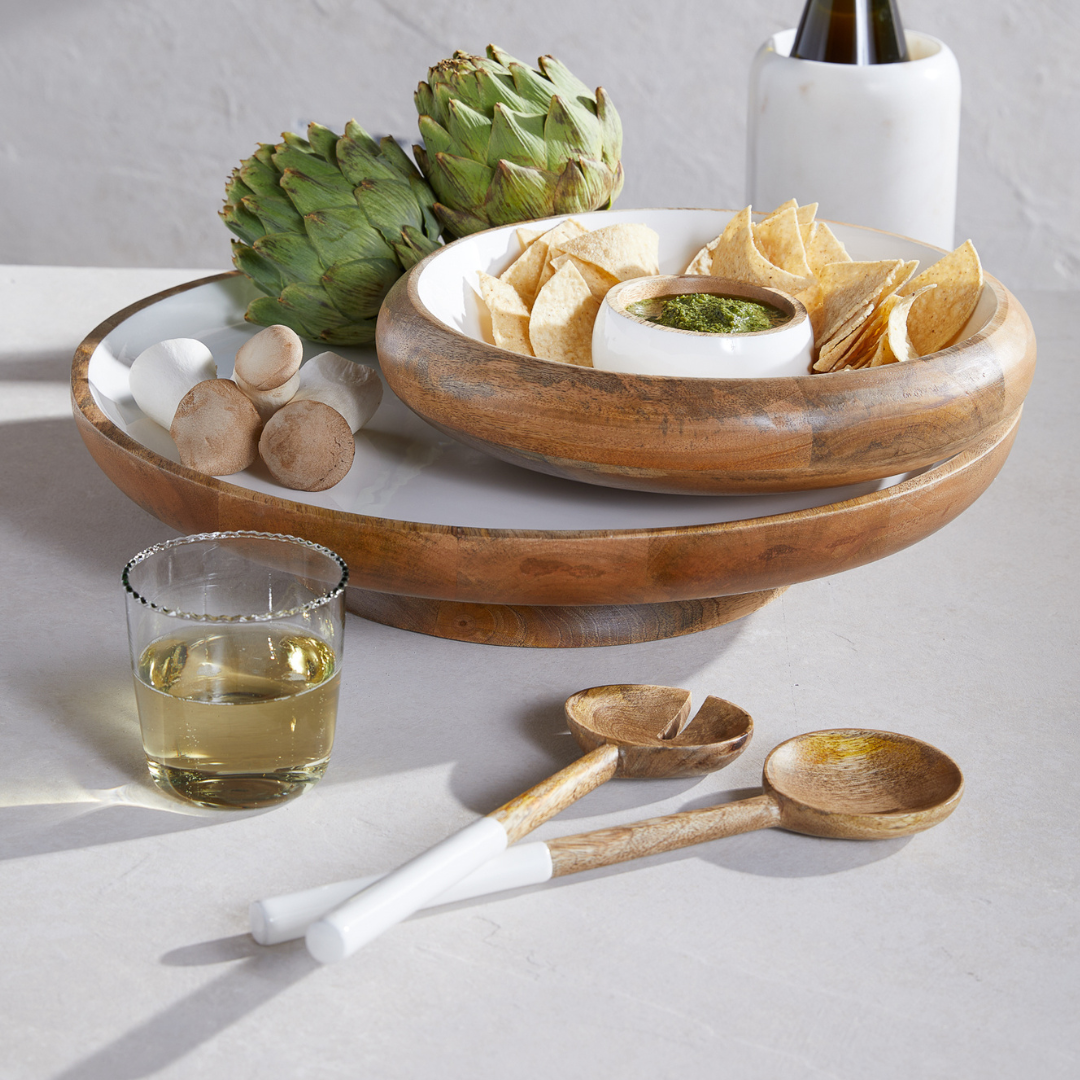 BE HOME MADRAS CURVA SERVING SET