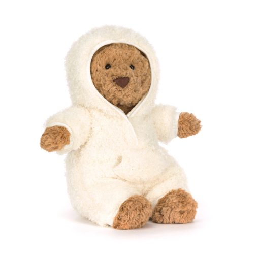 JELLYCAT BARTHOLOMEW BEAR ALL IN ONE OUTFIT BROWN 26CM