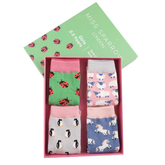 GIRLS 2-3 YEARS LITTLE PRINCESS SOCKS GIFT BOX