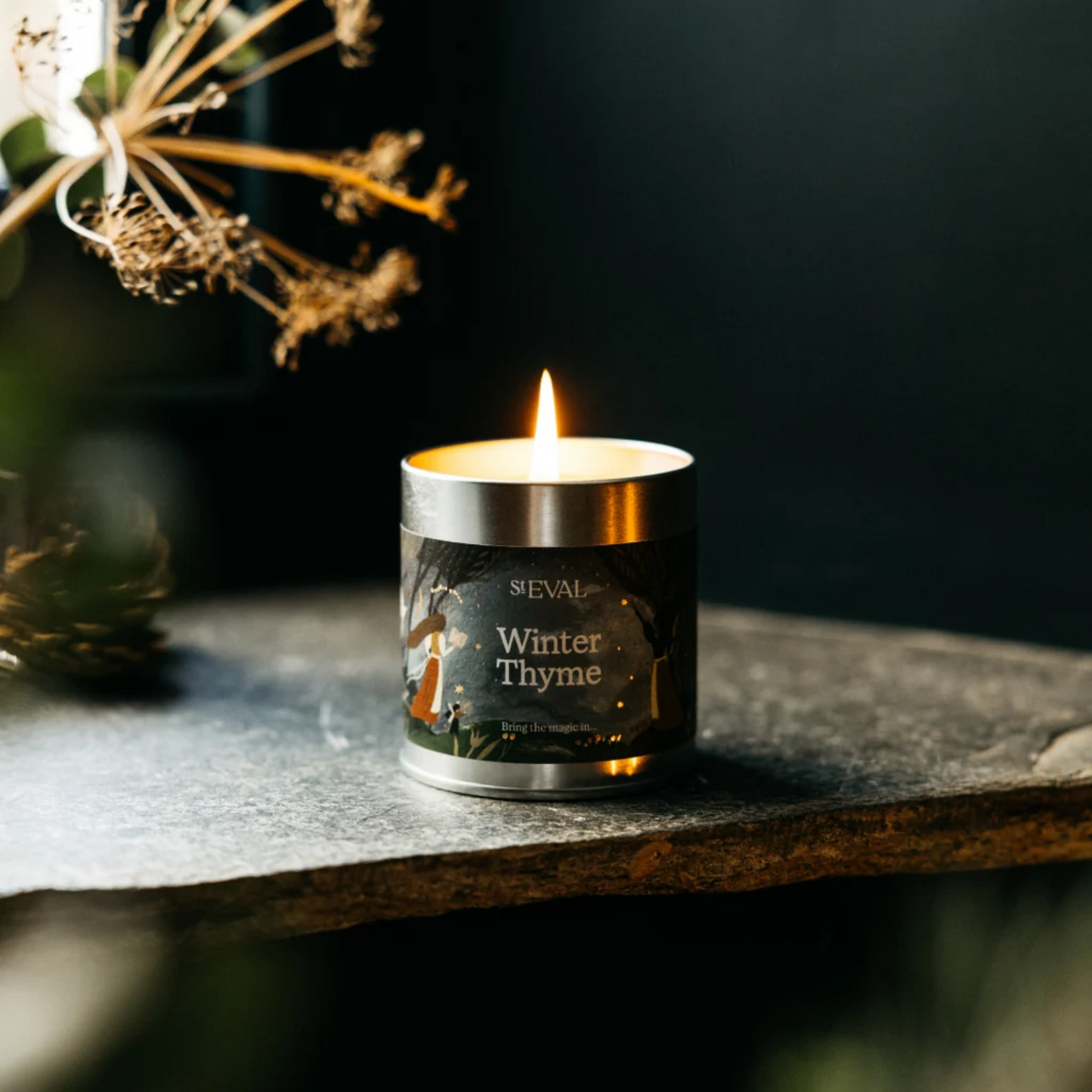 ST EVAL WINTER THYME SCENTED CANDLE TIN
