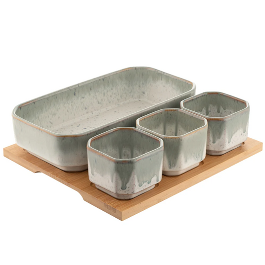 TIVOLI SERVING SET BAMBOO BOARD