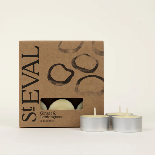 GINGER & LEMONGRASS SCENTED TEA LIGHTS