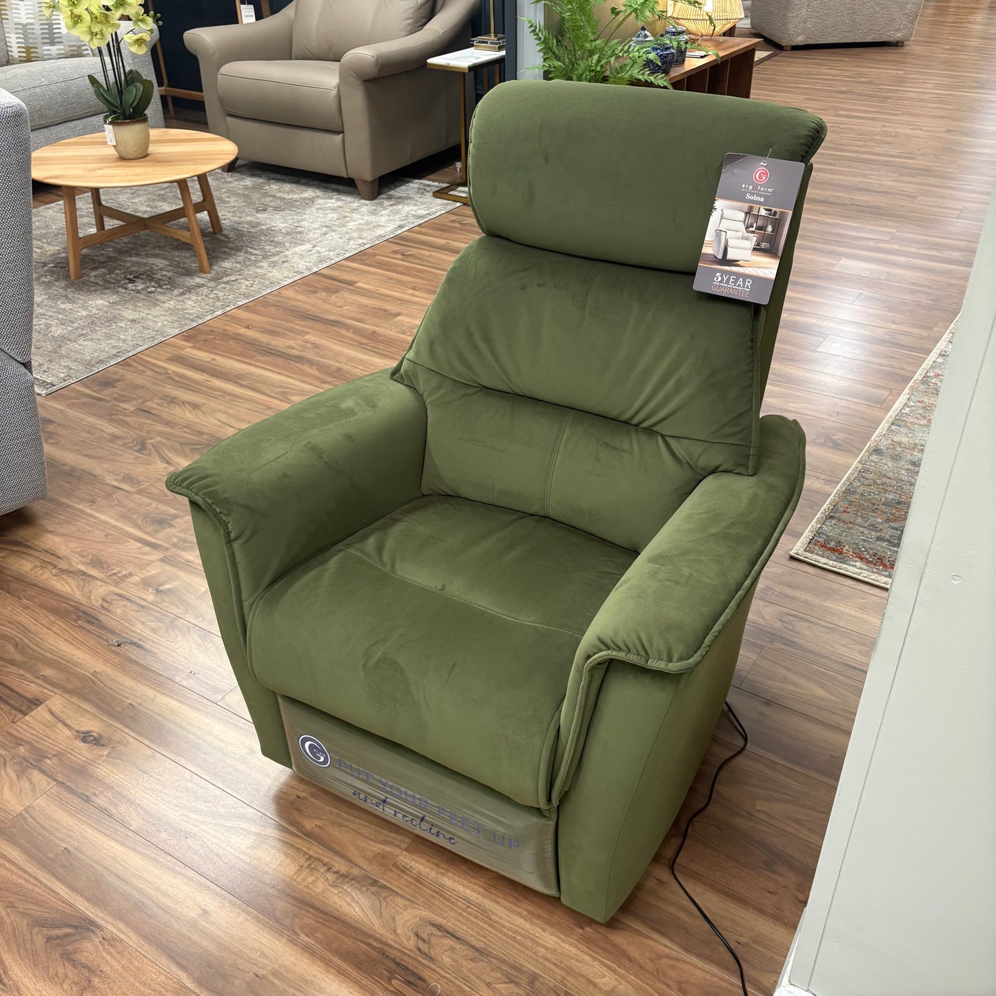 G-PLAN SOLNA ROCK-AND-RECLINE SWIVEL CHAIR