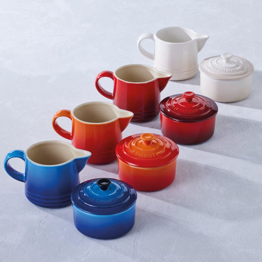 LE CREUSET STONEWARE MILK & SUGAR SET