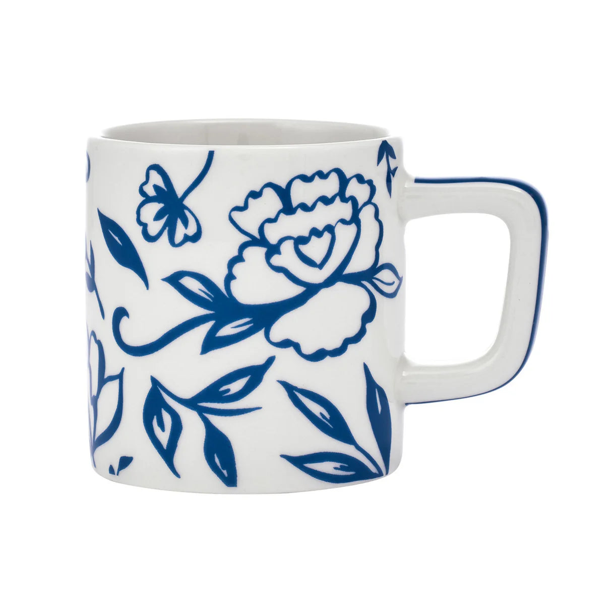 LC CERAMIC ESPRESSO CUP WHITE FLORAL