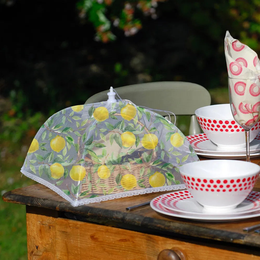 LEMON GROVE PRINT FOOD UMBRELLA 30*30* SMALL