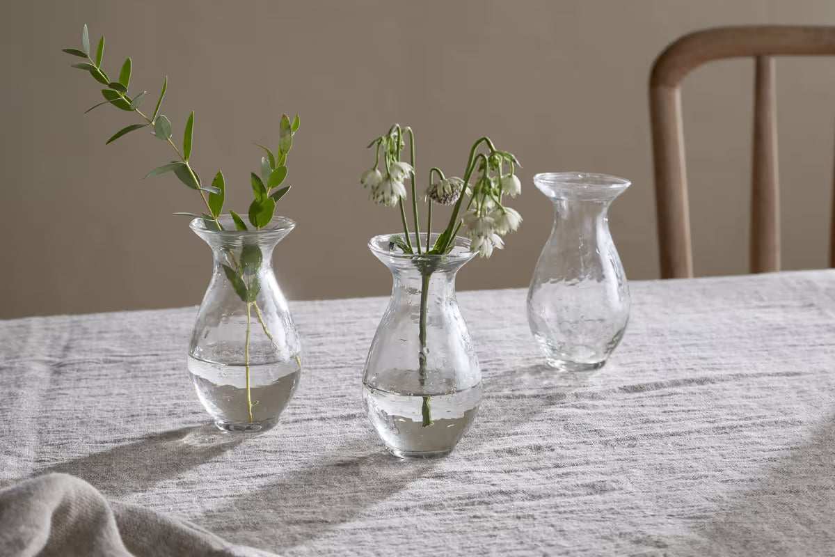 BAPTI BUD VASES CLEAR