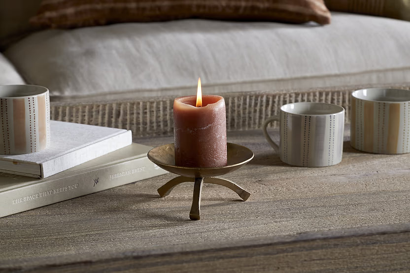 NKUKU VIVAN GLASS CAKE STAND & DOME NATURAL