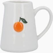 STONEWARE MINI JUG 8CM-ORANGE