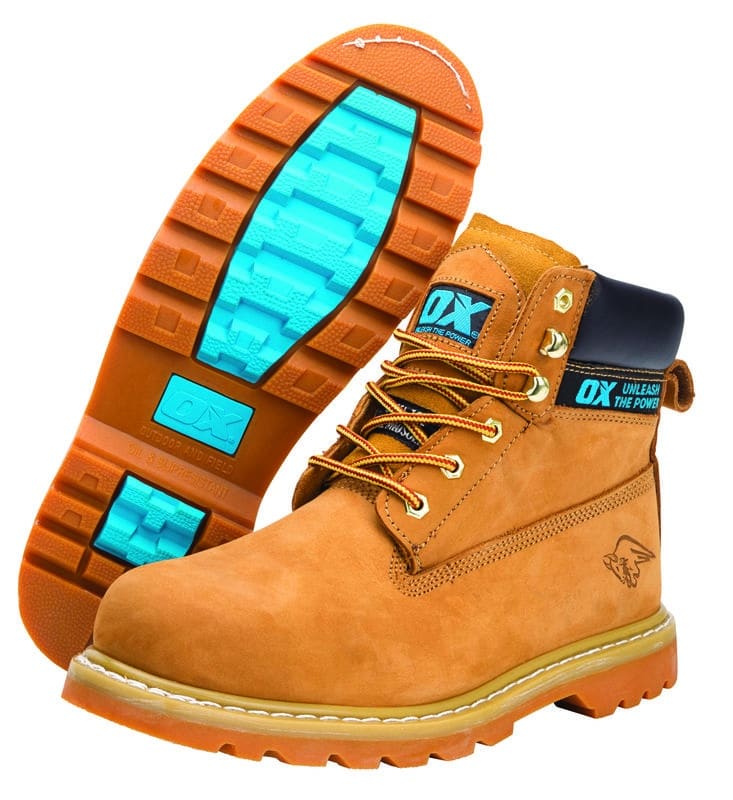 OX TOOLS HONEY NUBUCK SAFETY BOOTS