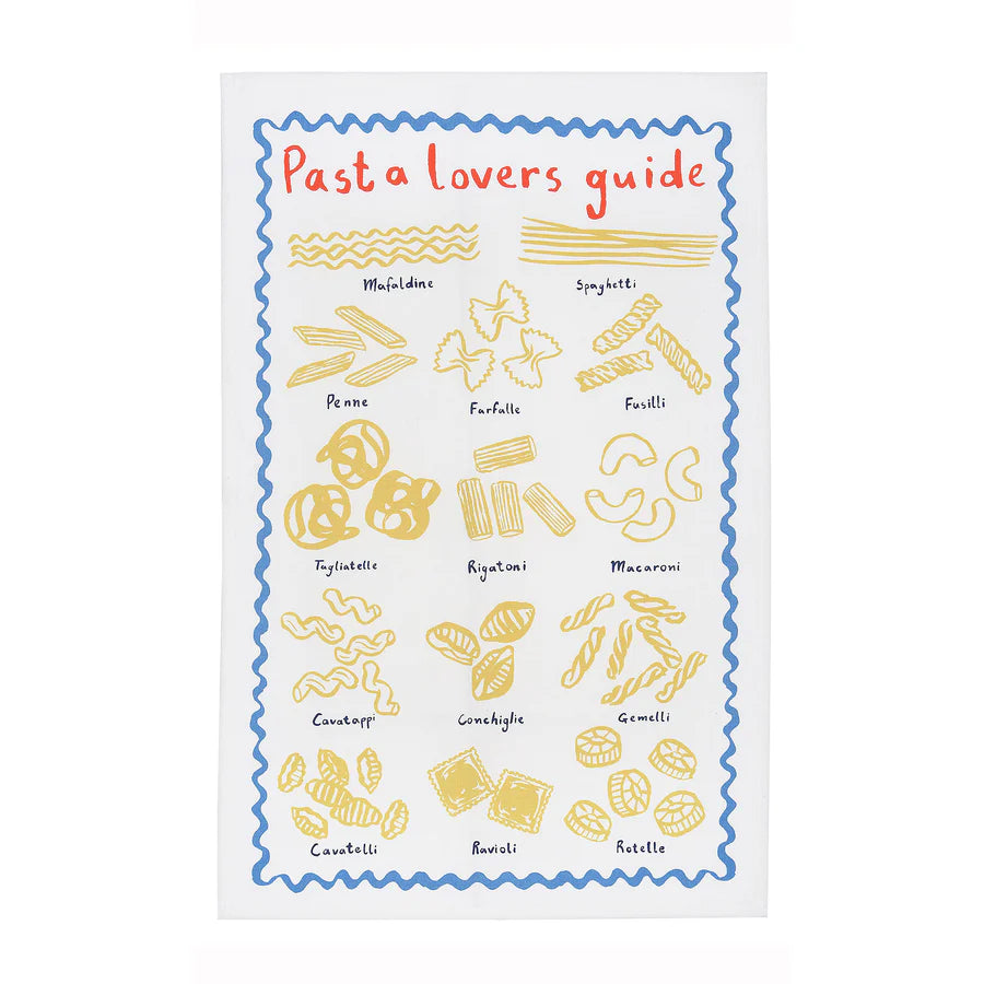 PASTA LOVERS CLUB GUIDE TEA TOWEL