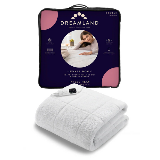 DREAMLAND HUNKER DOWN SHERPA BLANKET-DOUBLE