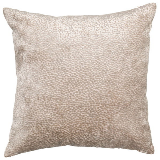 MALINI BURNT VELVET CUSHION-TAUPE