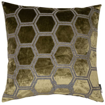 MALINI IVOR OLIVE CUSHION