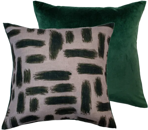 MALINI KENTISH OLIVE CUSHION