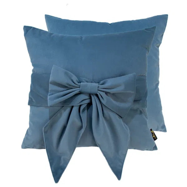 PAUL MONEYPENNY TIEDUP BLUE CUSHION