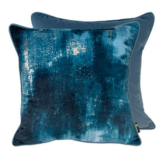 MALINI PAUL MONEYPENNY MOLTEN LAVA CUSHION-BLUE