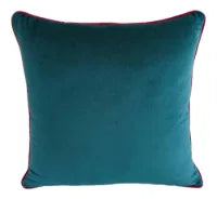 PAUL MONEYPENNY TWOFACED TEAL AND FUSCHIA SMALL CUSHION