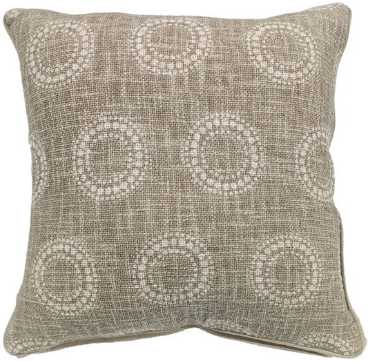 MALINI CIRCULAR DOT PRINT-TAUPE