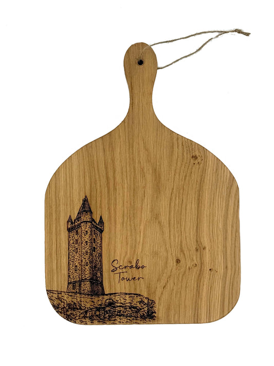 WARDENS BESPOKE OAK HANGING PADDLE MEDIUM SCRABO TOWER