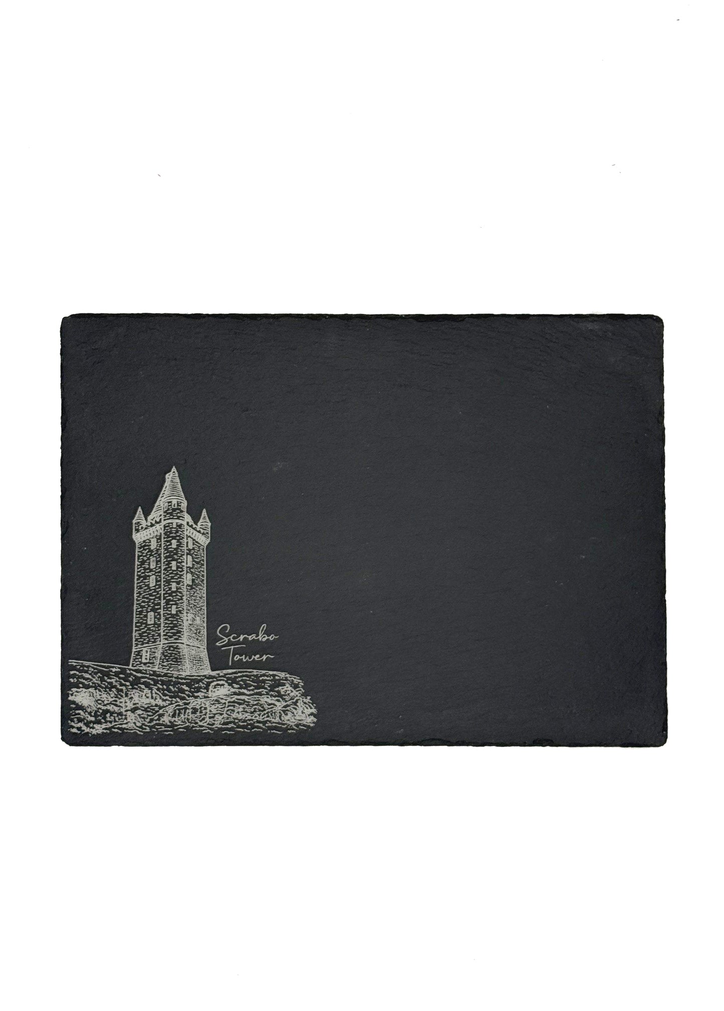 SCRABO TOWER SLATE CHEESE BOARD AND CHEESE KNIFE GIFT SET