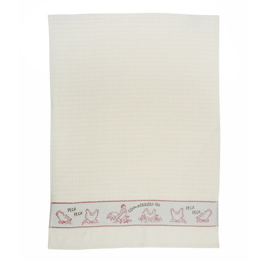 PECKING ORDER COTON TEA TOWELS