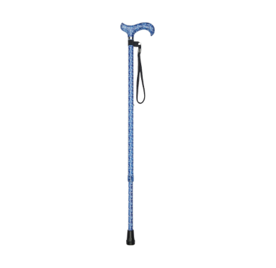 BLUE FLORAL W/STICK