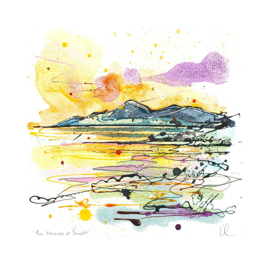The Mournes at Sunset Print