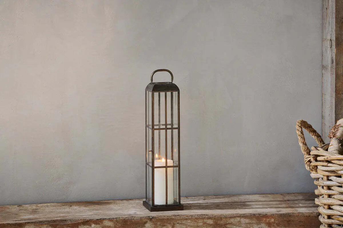 VEMULA LANTERN ANTIQUE BRASS SMALL