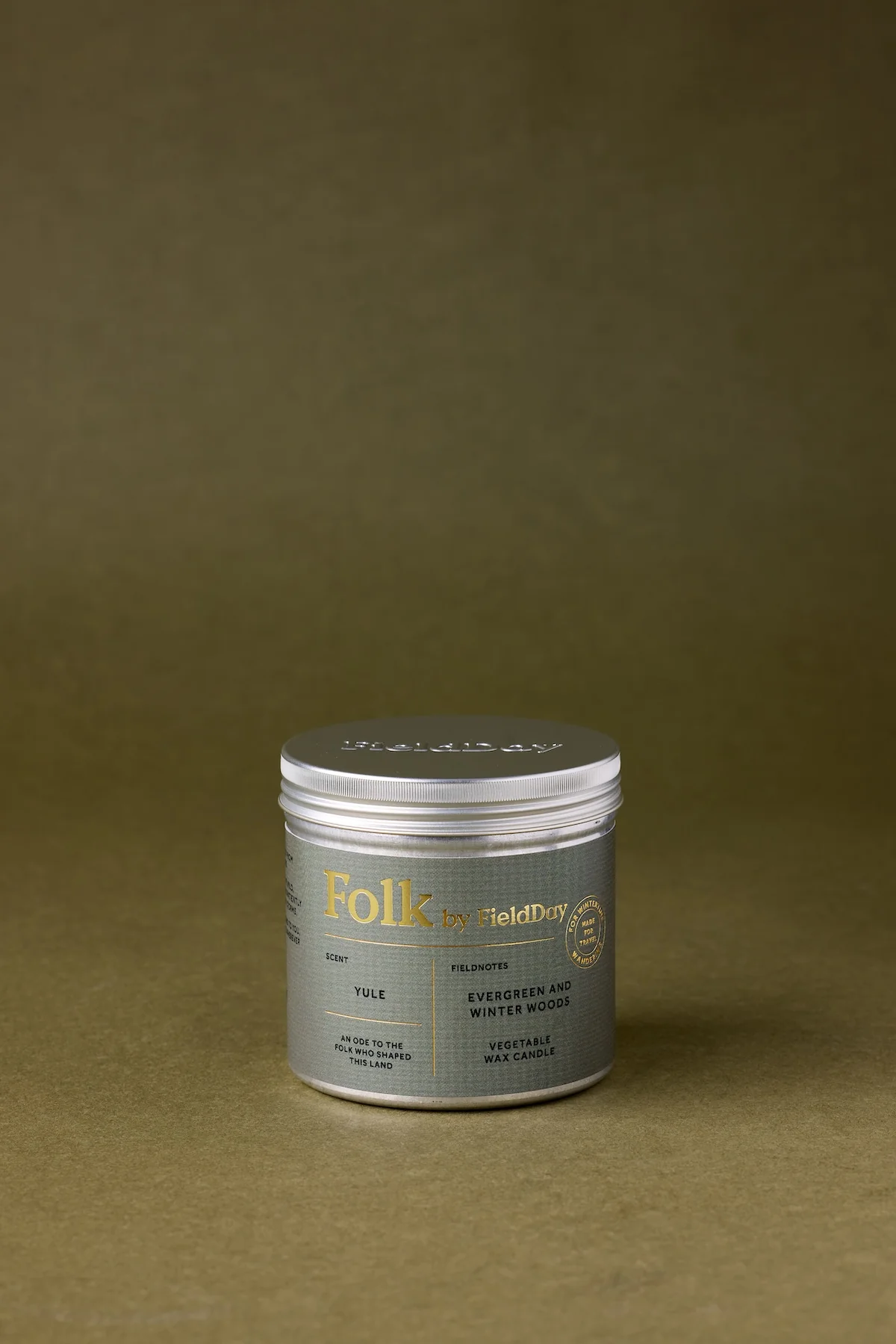 FIELD DAY YULE CANDLE TIN