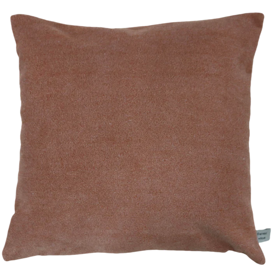 FERVOR + HUE CUSHION SOLARA TERRACOTTA PLAIN