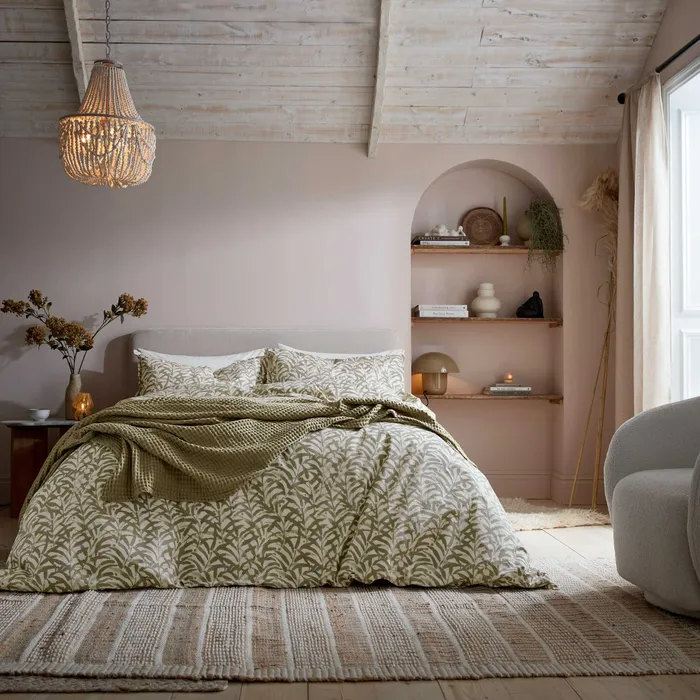 ABIGAIL AHERN x MURMUR CLEO DUVET COVER SET, SAGE GREEN