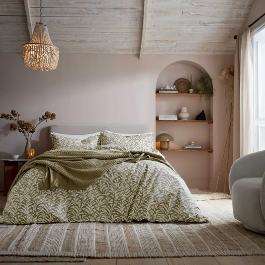 ABIGAIL AHERN x MURMUR CLEO DUVET COVER SET, SAGE GREEN