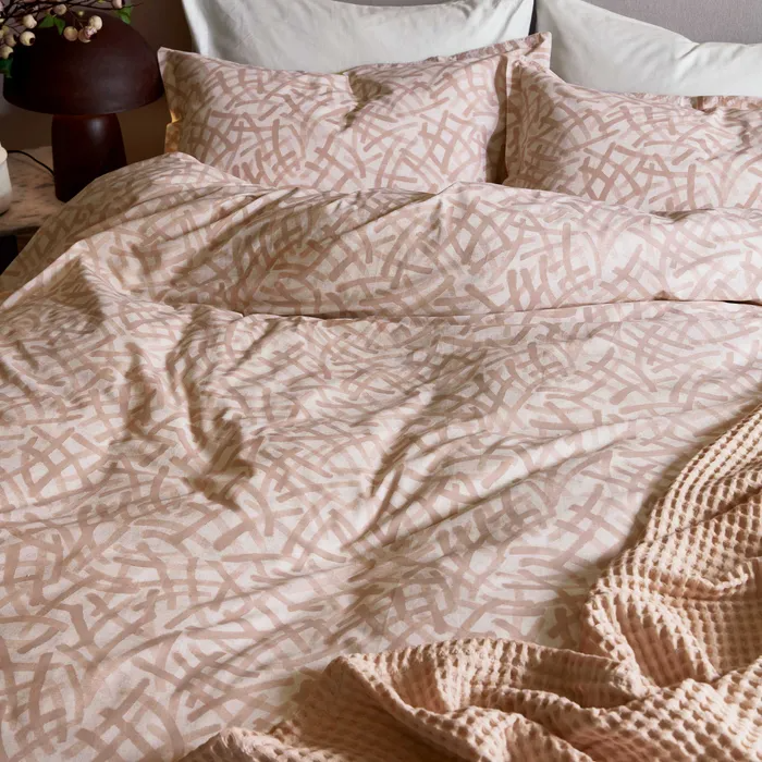 ABIGAIL AHERN x MURMUR OONAGH DUVET COVER SET DUSKY PINK