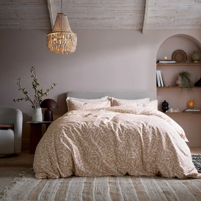 ABIGAIL AHERN x MURMUR OONAGH DUVET COVER SET DUSKY PINK
