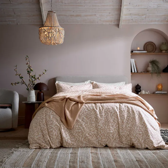 ABIGAIL AHERN x MURMUR OONAGH DUVET COVER SET DUSKY PINK