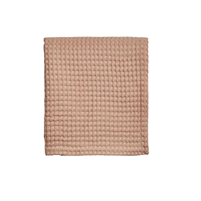 ABIGAIL AHERN x MURMUR TESS WAFFLE DUSKY PINK THROW